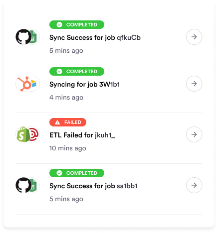 Job Status Webhook Notifications